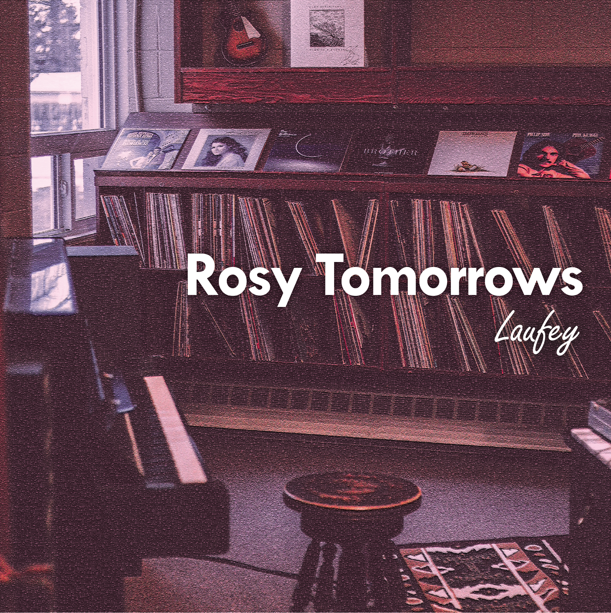 design of a musician's album called Rosy Tomorrows